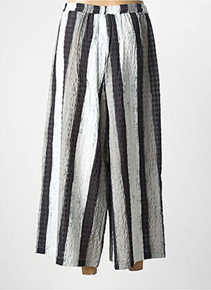 Pantalon 7/8 taille élastique gris KOKOMARINA femme