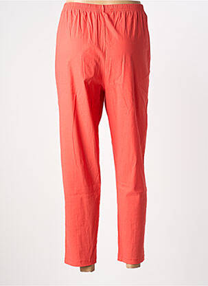 Pantalon 7/8 taille élastique rouge FRANCK ANNA femme