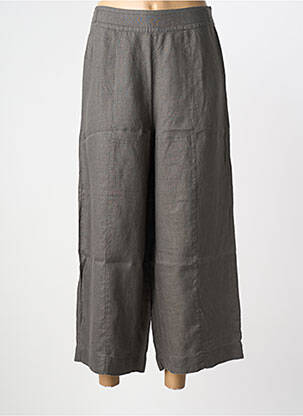 Pantalon 7/8 taille élastique gris KOKOMARINA femme