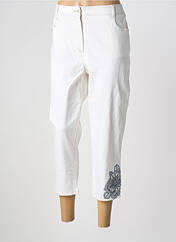 Pantacourt blanc PAUSE CAFE femme seconde vue