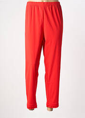 Pantalon 7/8 rouge FRANCK ANNA femme seconde vue