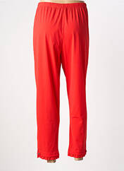 Pantalon 7/8 rouge FRANCK ANNA femme seconde vue
