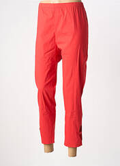 Pantalon 7/8 rouge FRANCK ANNA femme seconde vue