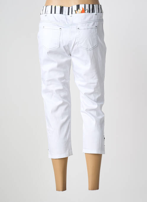 Pantacourt coupe droite blanc PAUSE CAFE femme