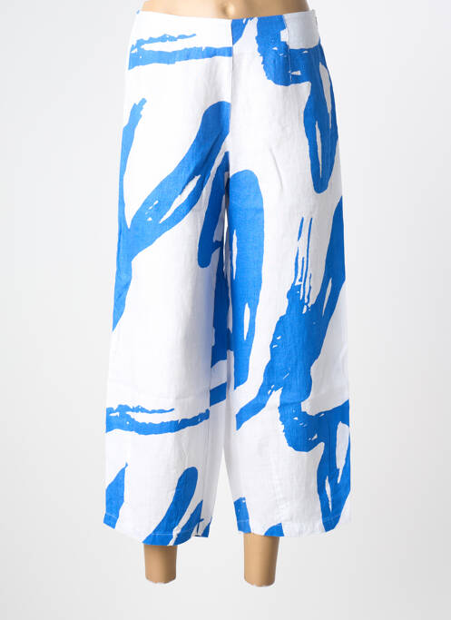 Pantalon 7/8 taille élastique bleu KOKOMARINA femme
