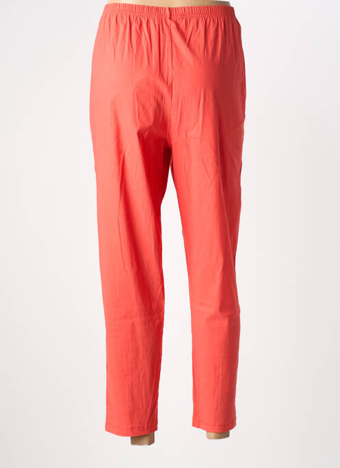 Pantalon 7/8 taille élastique rouge FRANCK ANNA femme