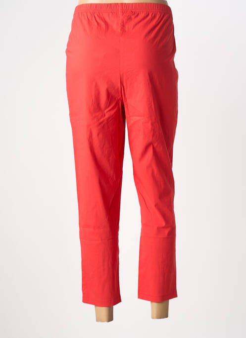 Pantalon 7/8 taille élastique rouge FRANCK ANNA femme
