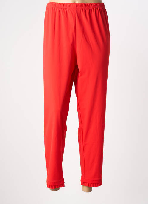 Pantalon 7/8 rouge FRANCK ANNA femme