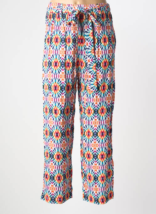 Pantalon droit bleu FRANCK ANNA femme