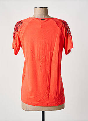 T-shirt coupe droite manches courtes orange FRED SABATIER femme