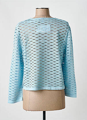 Gilet manches longues fermeture boutonnée sur le devant bleu GREGORY PAT femme