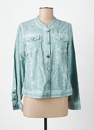 Veste casual col rond bleu MERI & ESCA femme