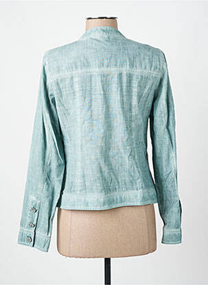 Veste casual col rond bleu MERI & ESCA femme