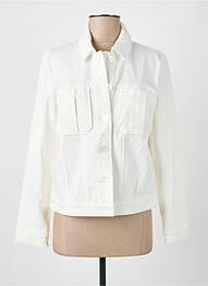 Veste casual coupe droite blanc C'EST BEAU LA VIE femme