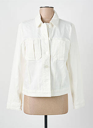 Veste casual coupe droite blanc C'EST BEAU LA VIE femme