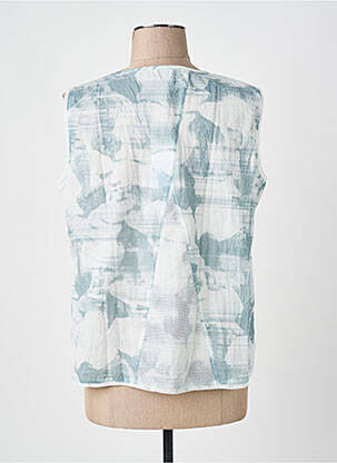 Top imprimé fantaisie sans manche gris MERI & ESCA femme