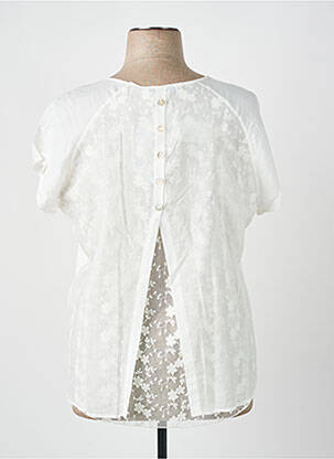 Top manches courtes manches courtes blanc FRED SABATIER femme