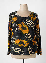 Pull col rond manches longues gris FRED SABATIER femme