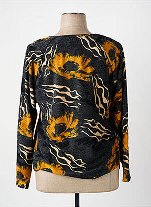 Pull col rond manches longues gris FRED SABATIER femme
