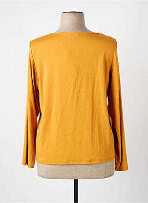 T-shirt manches longues manches longues jaune PAUSE CAFE femme