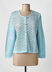 Gilet manches longues bleu GREGORY PAT femme seconde vue