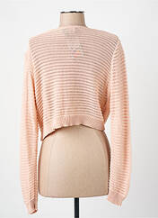 Gilet manches longues rose COULEURS DU TEMPS femme seconde vue