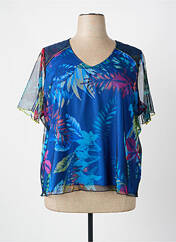 Top bleu PAUSE CAFE femme seconde vue