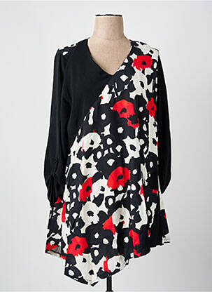 Tunique manches longues noir FRANCK ANNA femme