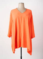 Tunique manches longues orange FRANCK ANNA femme seconde vue