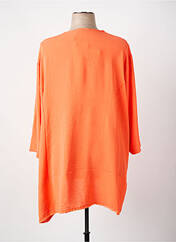 Tunique manches longues orange FRANCK ANNA femme seconde vue