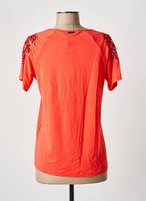 T-shirt coupe droite manches courtes orange FRED SABATIER femme
