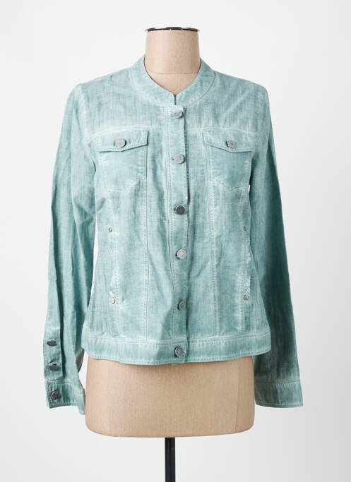 Veste casual col rond bleu MERI & ESCA femme