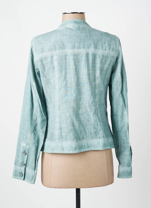 Veste casual col rond bleu MERI & ESCA femme