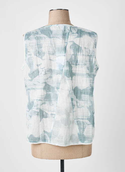 Top imprimé fantaisie sans manche gris MERI & ESCA femme