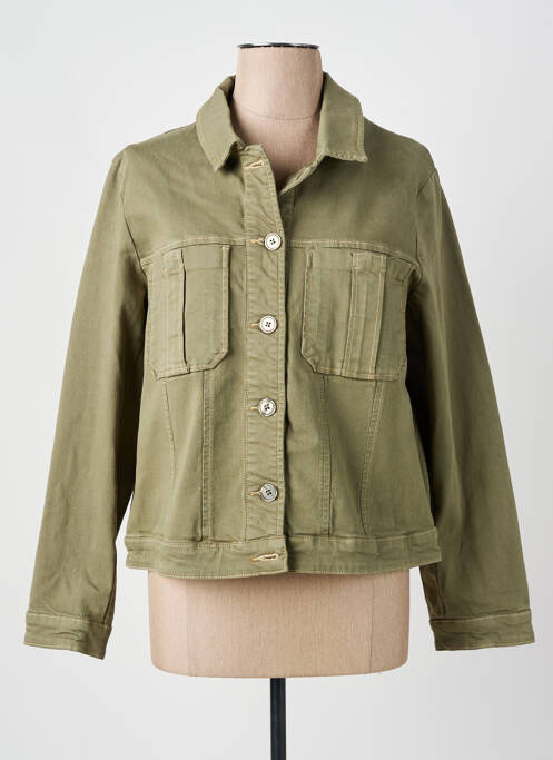 Veste casual coupe droite vert C'EST BEAU LA VIE femme