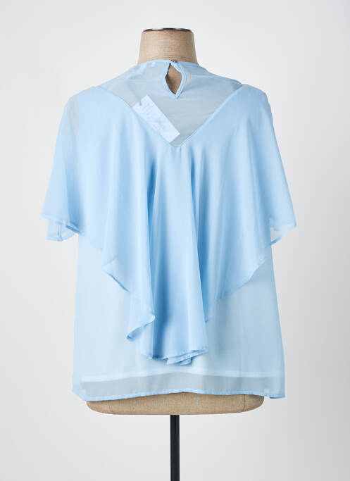 Top coupe fluide manches longues bleu GREGORY PAT femme