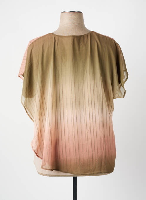 Top imprimé fantaisie manches courtes beige MERI & ESCA femme
