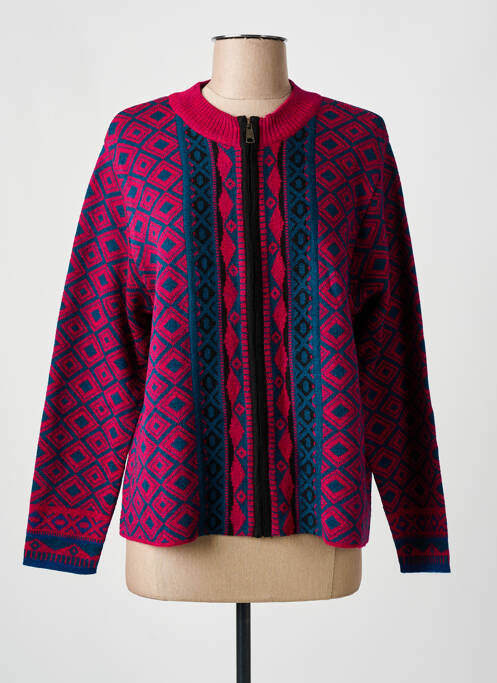 Gilet manches longues rouge AGATHE & LOUISE femme