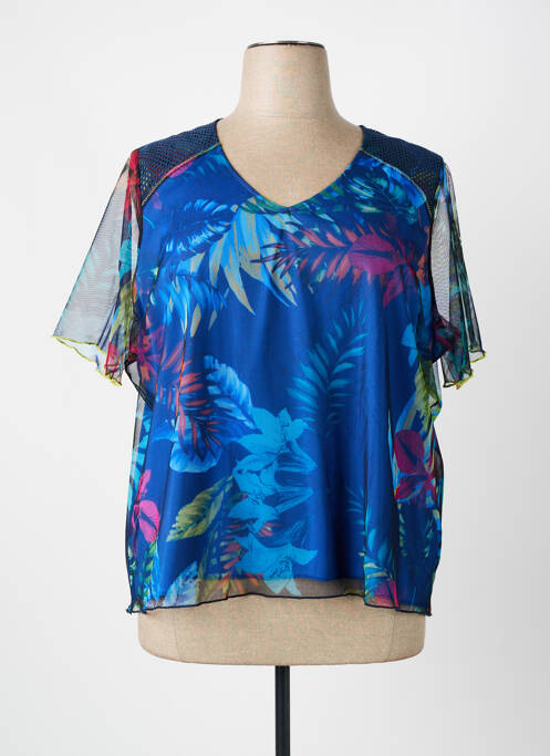 Top bleu PAUSE CAFE femme