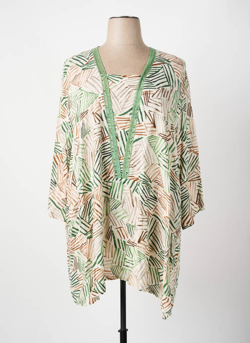 Tunique manches longues vert FRANCK ANNA femme