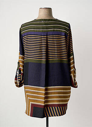 Tunique manches longues tissage crêpe vert FRED SABATIER femme