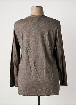 T-shirt manches longues manches longues marron MERI & ESCA femme