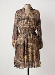 Robe mi-longue beige COULEURS DU TEMPS femme seconde vue