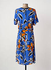 Robe mi-longue bleu FRANCK ANNA femme seconde vue