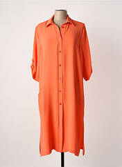 Robe mi-longue orange FRANCK ANNA femme seconde vue