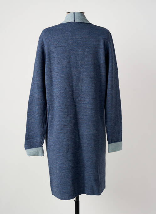 Gilet manches longues stretch bleu L'ATELIER D'ANNA femme