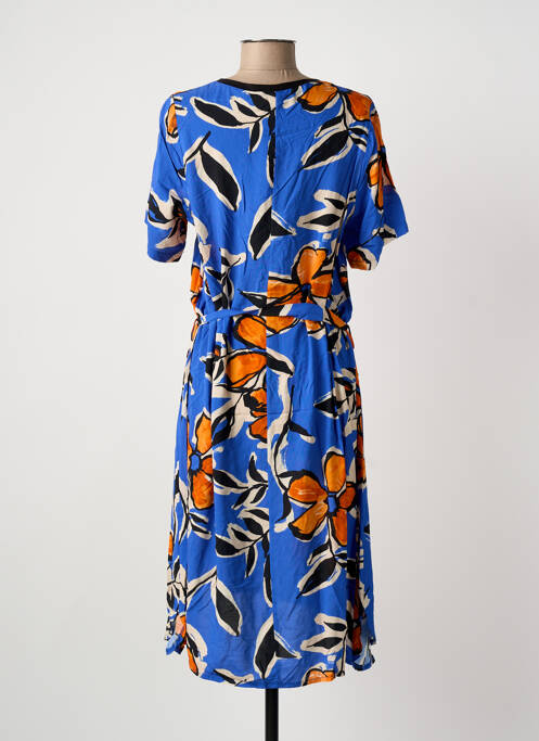 Robe mi-longue bleu FRANCK ANNA femme