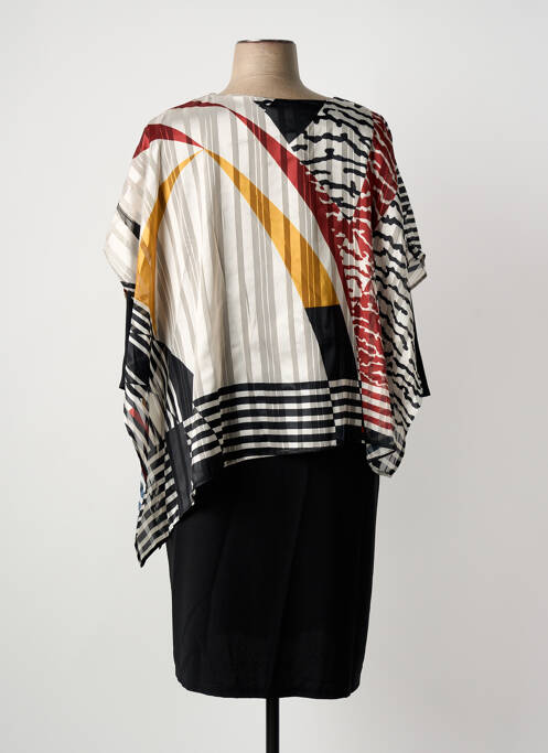 Robe mi-longue noir IMPULSION femme