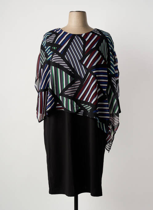 Robe mi-longue noir IMPULSION femme