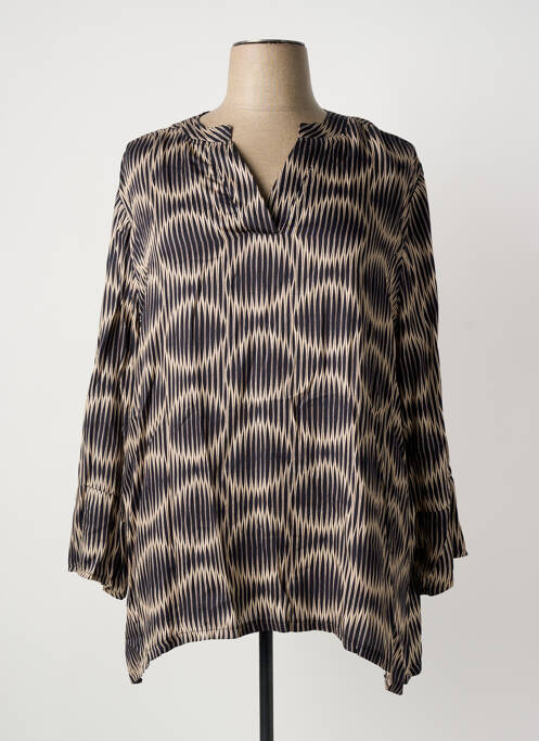 Tunique manches longues noir FRANCK ANNA femme